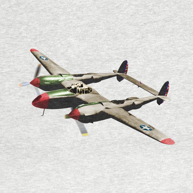 P38 Lightning Fathers Day by RandomArtHouse